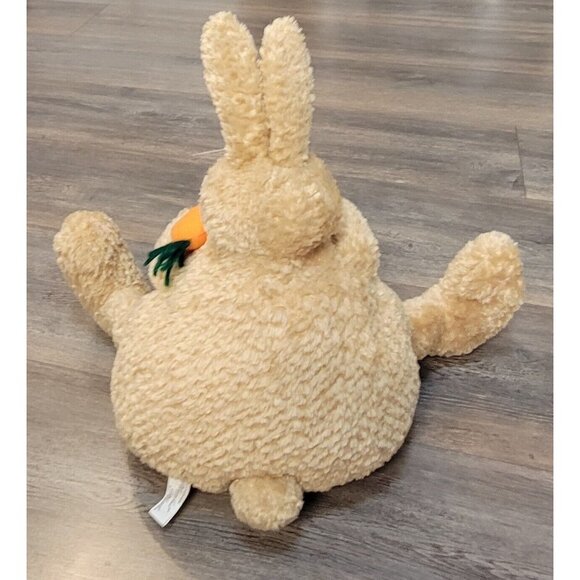 1988 Chrisha Playful Plush Brown Round Bunny Rabbit Stuffed Animal Toy 14" VTG - Picture 3 of 9